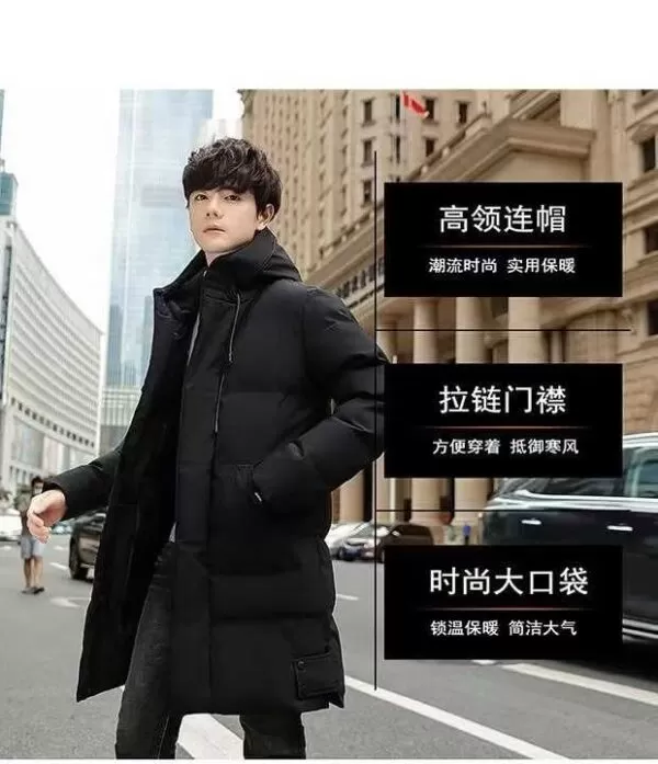 A total of 800 pieces Medium to long men's cotton jacket