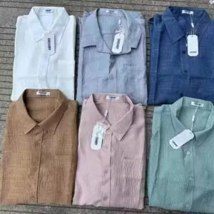 A total of 2,400 pieces Cotton and linen men's shirt