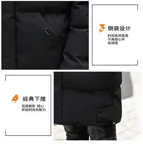 A total of 800 pieces Medium to long men's cotton jacket - Image 5