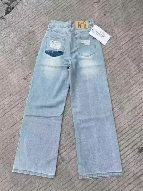 7000 pieces in total, women's fashionable wide leg jeans - Image 3