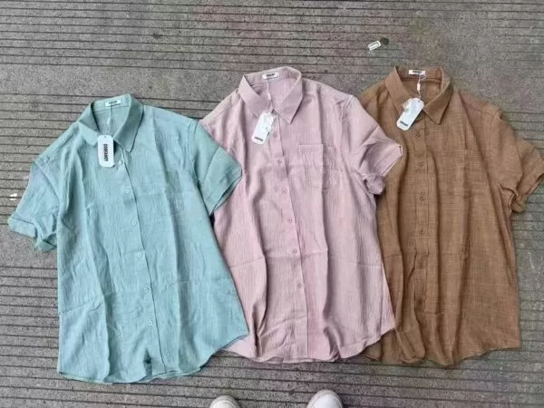 A total of 2,400 pieces Cotton and linen men's shirt - Image 5
