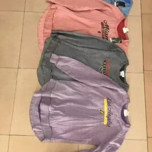 A total of 900 letter sweatshirts