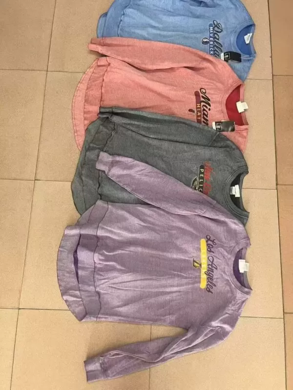 A total of 900 letter sweatshirts